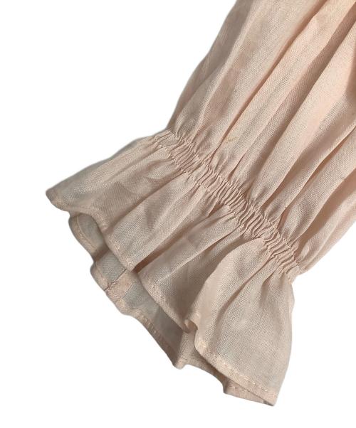 DRAWER（ドゥロワー）Drawer (ドゥロワー) フリルスタンドブラウス ピンク サイズ:36の古着・服飾アイテム