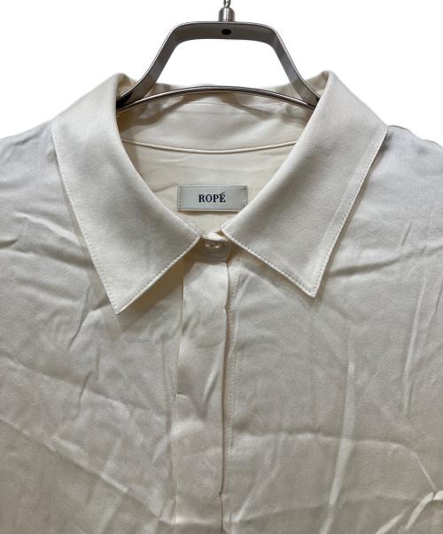ROPE（ロペ）ROPE (ロペ) ウォッシャブルシルクシャツ キナリ サイズ:Fの古着・服飾アイテム