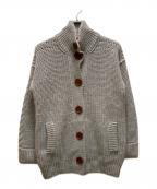 Chloeクロエ）の古着「アルパカブレンド スタンドカラーニットジャケット」｜グレー