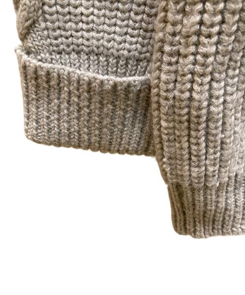 Chloe（クロエ）Chloe (クロエ) アルパカブレンド スタンドカラーニットジャケット グレー サイズ:XSの古着・服飾アイテム