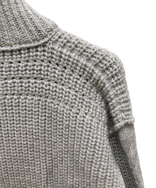 Chloe（クロエ）Chloe (クロエ) アルパカブレンド スタンドカラーニットジャケット グレー サイズ:XSの古着・服飾アイテム