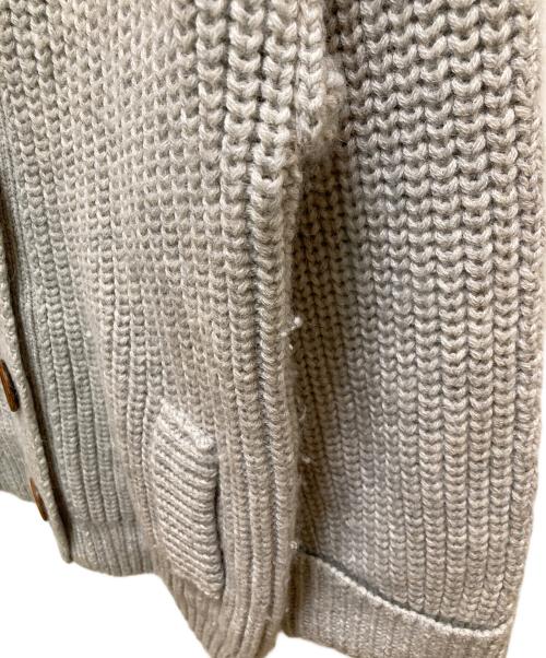 Chloe（クロエ）Chloe (クロエ) アルパカブレンド スタンドカラーニットジャケット グレー サイズ:XSの古着・服飾アイテム