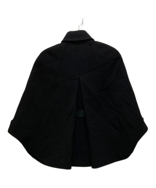 TOD'S（トッズ）TOD'S (トッズ) ラブレザートリミング ポンチョ ブラック サイズ:38の古着・服飾アイテム