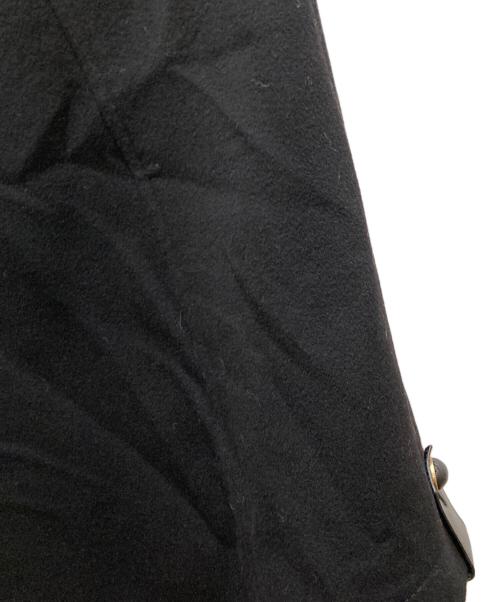 TOD'S（トッズ）TOD'S (トッズ) ラブレザートリミング ポンチョ ブラック サイズ:38の古着・服飾アイテム