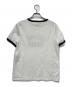 CELINE (セリーヌ) ロゴプリントリンガーTシャツ ホワイト×ネイビー サイズ:M：30000円