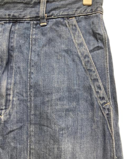 45R（フォーティファイブ・アール）45R (フォーティファイブ・アール) デニムのベイカースカート インディゴ サイズ:2の古着・服飾アイテム