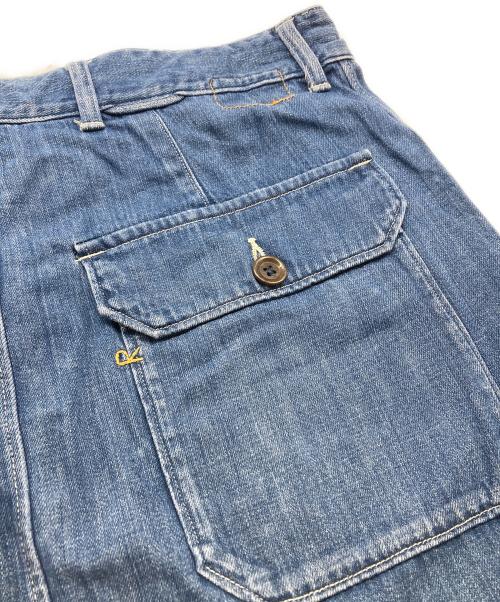 45R（フォーティファイブ・アール）45R (フォーティファイブ・アール) デニムのベイカースカート インディゴ サイズ:2の古着・服飾アイテム