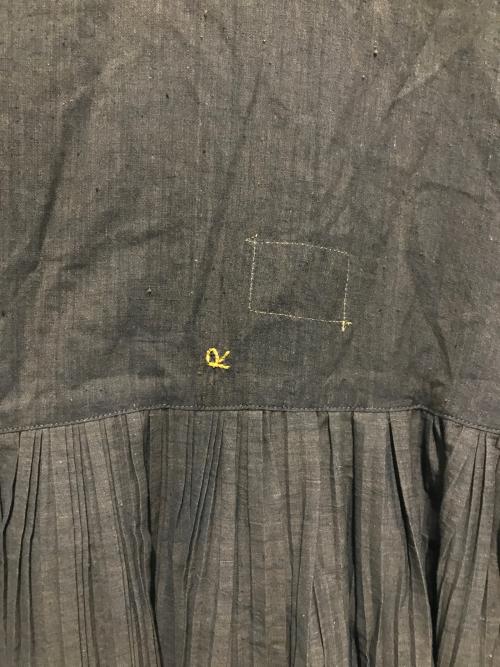 45R（フォーティファイブ・アール）45R (フォーティファイブ・アール) インドカディのプリーツドレス ブラウン サイズ:Fの古着・服飾アイテム