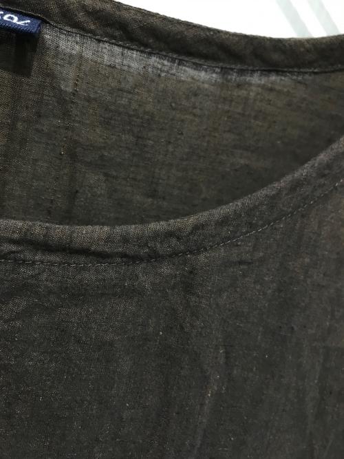 45R（フォーティファイブ・アール）45R (フォーティファイブ・アール) インドカディのプリーツドレス ブラウン サイズ:Fの古着・服飾アイテム