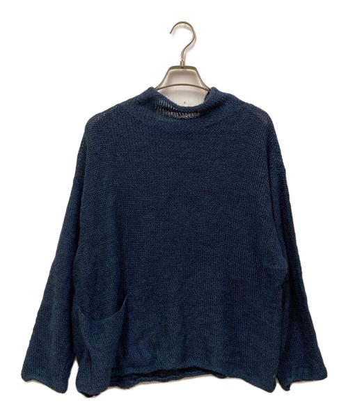 45R（フォーティファイブ・アール）45R (フォーティファイブ・アール) インディゴ染ニット ネイビー サイズ:不明の古着・服飾アイテム