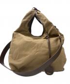 GOOD GRIEF!グッドグリーフ）の古着「CANVAS SHOPPERS BAG」｜ブラウン