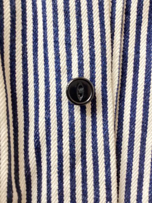 STUDIO D'ARTISAN（ステュディオダルチザン）STUDIO D'ARTISAN (ステュディオダルチザン) 14ozヒッコリーワークシャツ ネイビー サイズ:40の古着・服飾アイテム