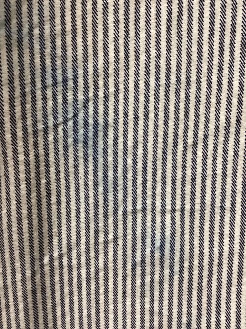 STUDIO D'ARTISAN（ステュディオダルチザン）STUDIO D'ARTISAN (ステュディオダルチザン) 14ozヒッコリーワークシャツ ネイビー サイズ:40の古着・服飾アイテム