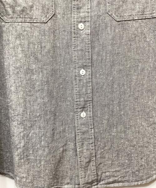 KOJIMA GENES（コジマジーンズ）KOJIMA GENES (コジマジーンズ) ワークシャツショートスリーブ グレー サイズ:XLの古着・服飾アイテム