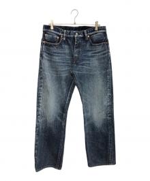 KOJIMA GENES（コジマジーンズ）の古着「23ozセルビッチユーズドウェルストレートジーンズ」｜ブルー