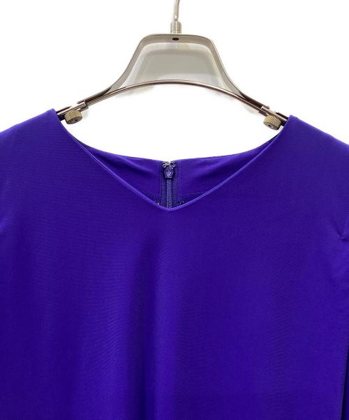 icB（アイシービー）icB (アイシービー) マットスキューバ ワンピース ブルー サイズ:Sの古着・服飾アイテム