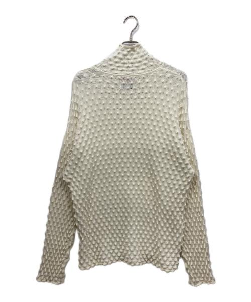 MAISON SPECIAL（メゾンスペシャル）MAISON SPECIAL (メゾンスペシャル) トゲトゲタートルネックニット ホワイト サイズ:2の古着・服飾アイテム