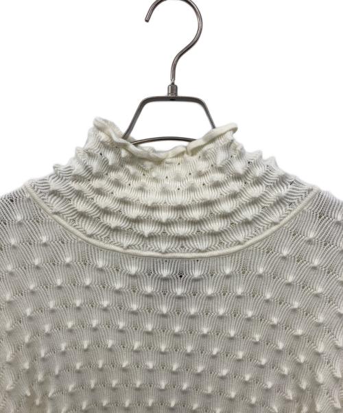 MAISON SPECIAL（メゾンスペシャル）MAISON SPECIAL (メゾンスペシャル) トゲトゲタートルネックニット ホワイト サイズ:2の古着・服飾アイテム