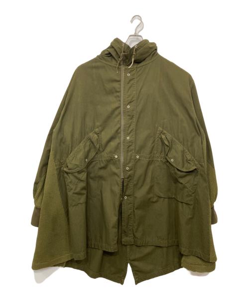 77circa（ナナナナサーカ）77circa (ナナナナサーカ) ミリタリーリメイクコート オリーブ サイズ:freeの古着・服飾アイテム