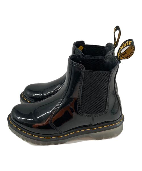 Dr.Martens（ドクターマーチン）Dr.Martens (ドクターマーチン) エナメル チェルシーブーツ ブラック サイズ:UK4の古着・服飾アイテム