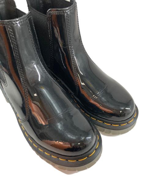 Dr.Martens（ドクターマーチン）Dr.Martens (ドクターマーチン) エナメル チェルシーブーツ ブラック サイズ:UK4の古着・服飾アイテム