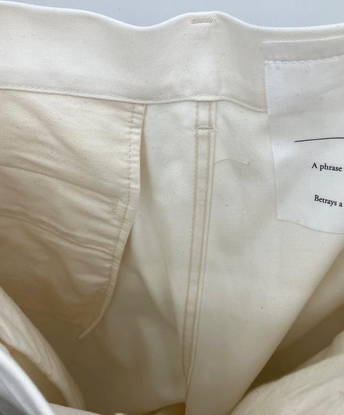 Cliche（クリーシェ）Cliche (クリーシェ) EX WIDE TROUSERS オフホワイト サイズ:Mの古着・服飾アイテム