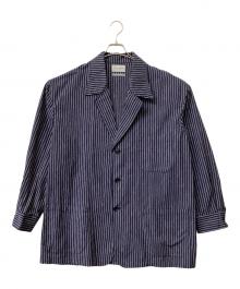 Marvine Pontiak Shirt Makers（マーヴィンポンティアックシャツメイカーズ）の古着「3 Button Shirt Jacket(３ボタンシャツジャケット)」｜ネイビー