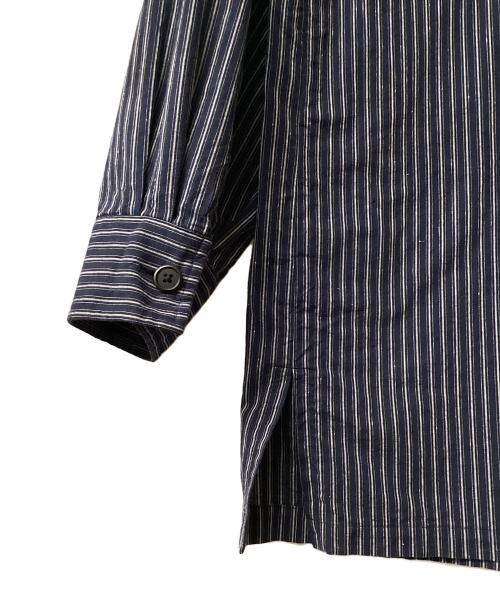 Marvine Pontiak Shirt Makers（マーヴィンポンティアックシャツメイカーズ）Marvine Pontiak Shirt Makers (マーヴィンポンティアックシャツメイカーズ) 3 Button Shirt Jacket(３ボタンシャツジャケット) ネイビー サイズ:Freeの古着・服飾アイテム