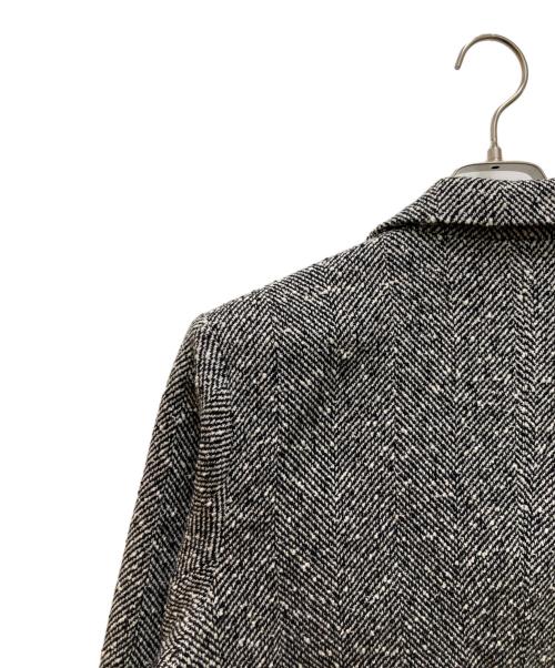 Bluelea（ブルレア）BLUELEA (ブルレア) ツイードダブルジャケット ホワイト×ブラック サイズ:Freeの古着・服飾アイテム