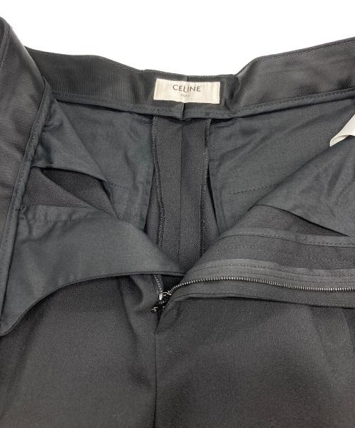 CELINE（セリーヌ）CELINE (セリーヌ) サイドラインスラックス ブラック サイズ:38の古着・服飾アイテム