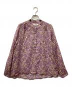 ISABEL MARANT ETOILEイザベルマランエトワール）の古着「コットン フラワープリントブラウス」｜パープル
