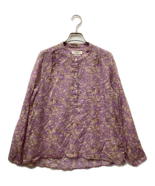 ISABEL MARANT ETOILE（イザベルマランエトワール）ISABEL MARANT ETOILE (イザベルマランエトワール) コットン フラワープリントブラウス パープル サイズ:36の古着・服飾アイテム