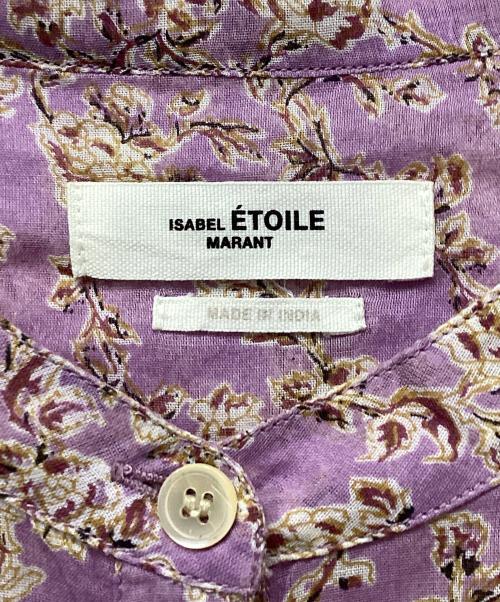 ISABEL MARANT ETOILE（イザベルマランエトワール）ISABEL MARANT ETOILE (イザベルマランエトワール) コットン フラワープリントブラウス パープル サイズ:36の古着・服飾アイテム