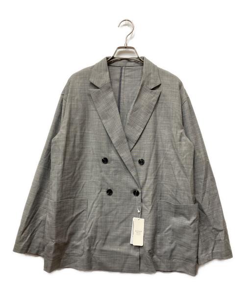 ABAHOUSE mavie（アバハウスマヴィ）ABAHOUSE mavie (アバハウスマヴィ) リネンライクジャケット グレー サイズ:FREEの古着・服飾アイテム