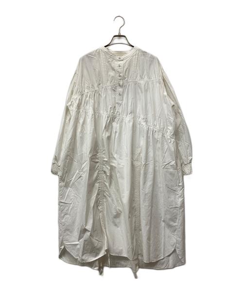 willfully（ウィルフリー）willfully (ウィルフリー) シャーリングシャツワンピース ホワイト サイズ:Freeの古着・服飾アイテム