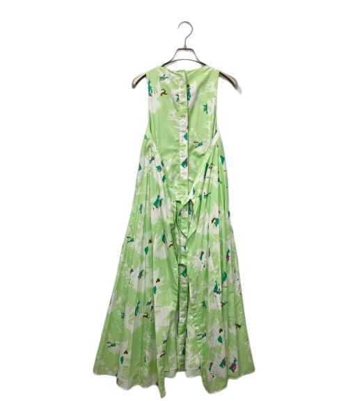 SAYAKA DAVIS（サヤカ デイヴィス）SAYAKA DAVIS (サヤカ デイヴィス) ノースリーブワンピース グリーン サイズ:2の古着・服飾アイテム