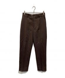 uncrave（アンクレイヴ）の古着「CALENDERED TWILL TAPERED PANTS」｜ブラウン