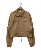 NIKEナイキ）の古着「WMNS NSW AIR WOVEN MOD CROP JACKET」｜ベージュ