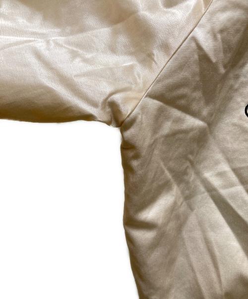 POLO RALPH LAUREN（ポロ・ラルフローレン）POLO RALPH LAUREN (ポロ・ラルフローレン) ロゴ & クレスト サテン ボンバー ジャケット ベージュ サイズ:Mの古着・服飾アイテム