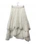CASA FLINE (カーサフライン) コットンティアードスカート ホワイト サイズ:36：14000円