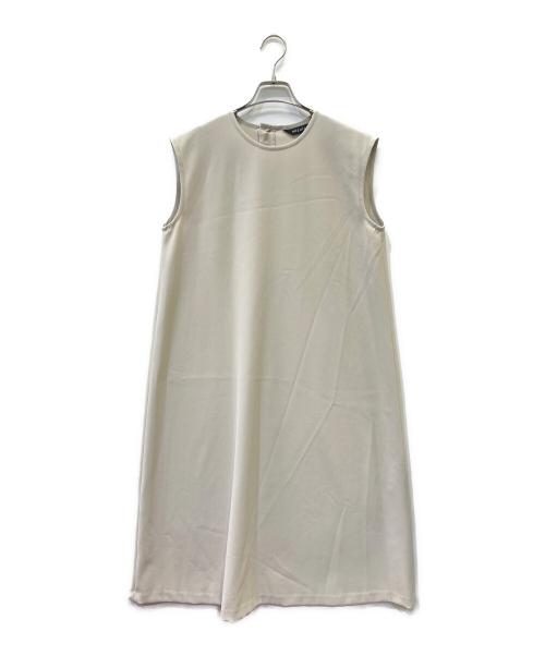 mizuiro-ind（ミズイロインド）mizuiro-ind (ミズイロインド) ノースリーブAラインワンピース ベージュ サイズ:FREEの古着・服飾アイテム