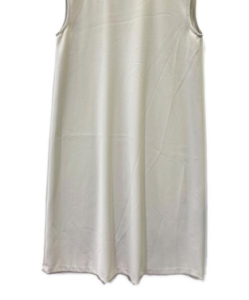mizuiro-ind（ミズイロインド）mizuiro-ind (ミズイロインド) ノースリーブAラインワンピース ベージュ サイズ:FREEの古着・服飾アイテム