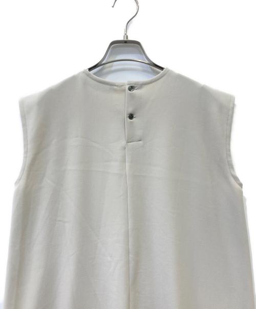 mizuiro-ind（ミズイロインド）mizuiro-ind (ミズイロインド) ノースリーブAラインワンピース ベージュ サイズ:FREEの古着・服飾アイテム