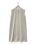 mizuiro-ind (ミズイロインド) ノースリーブAラインワンピース ベージュ サイズ:FREE：6000円