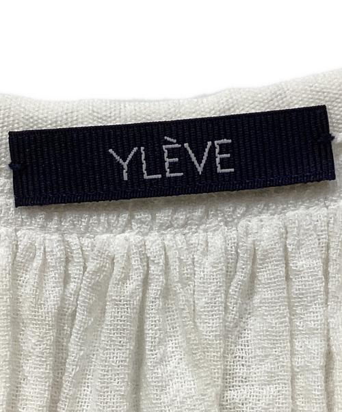 YLEVE（イレーヴ）YLEVE (イレーヴ) コットンボイルペザントブラウス ホワイトの古着・服飾アイテム