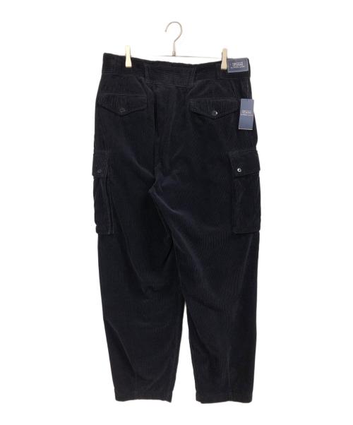 POLO RALPH LAUREN（ポロ・ラルフローレン）POLO RALPH LAUREN (ポロ・ラルフローレン) コーデュロイカーゴパンツ ネイビー サイズ:W33 未使用品の古着・服飾アイテム