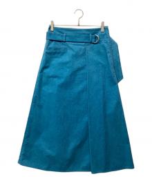 support surface（サポートサーフェス）の古着「ベルテッドスカート」｜ブルー