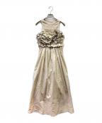 Snidelスナイデル）の古着「タンクセットフリルキャミワンピース」｜ベージュ