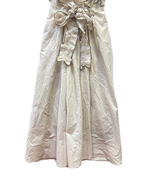 Snidel（スナイデル）Snidel (スナイデル) タンクセットフリルキャミワンピース ベージュ 未使用品の古着・服飾アイテム