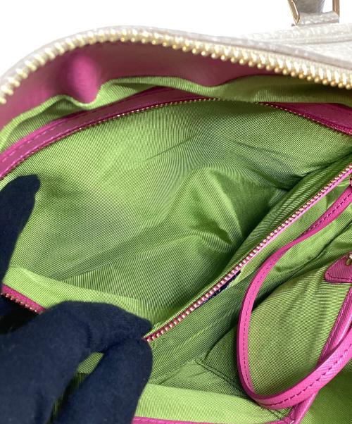 A.D.M.J.（エーディーエムジェイ）A.D.M.J. (エーディーエムジェイ) ハンドバッグ ベージュの古着・服飾アイテム